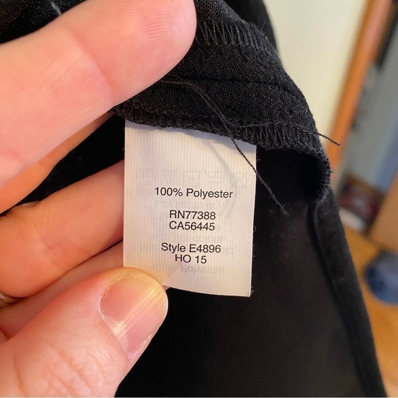 Madewell Crepe Canal black with white trim Tank Top medium - Picture 6 of 9